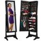 Best Choice Products Jewelry Armoire Cabinet, Full Length Mirror w/ Velvet Storage Interior, Lock